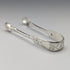 1885 British Antique Sterling Silver Sugar Tongs 28g Wakely and Wheeler